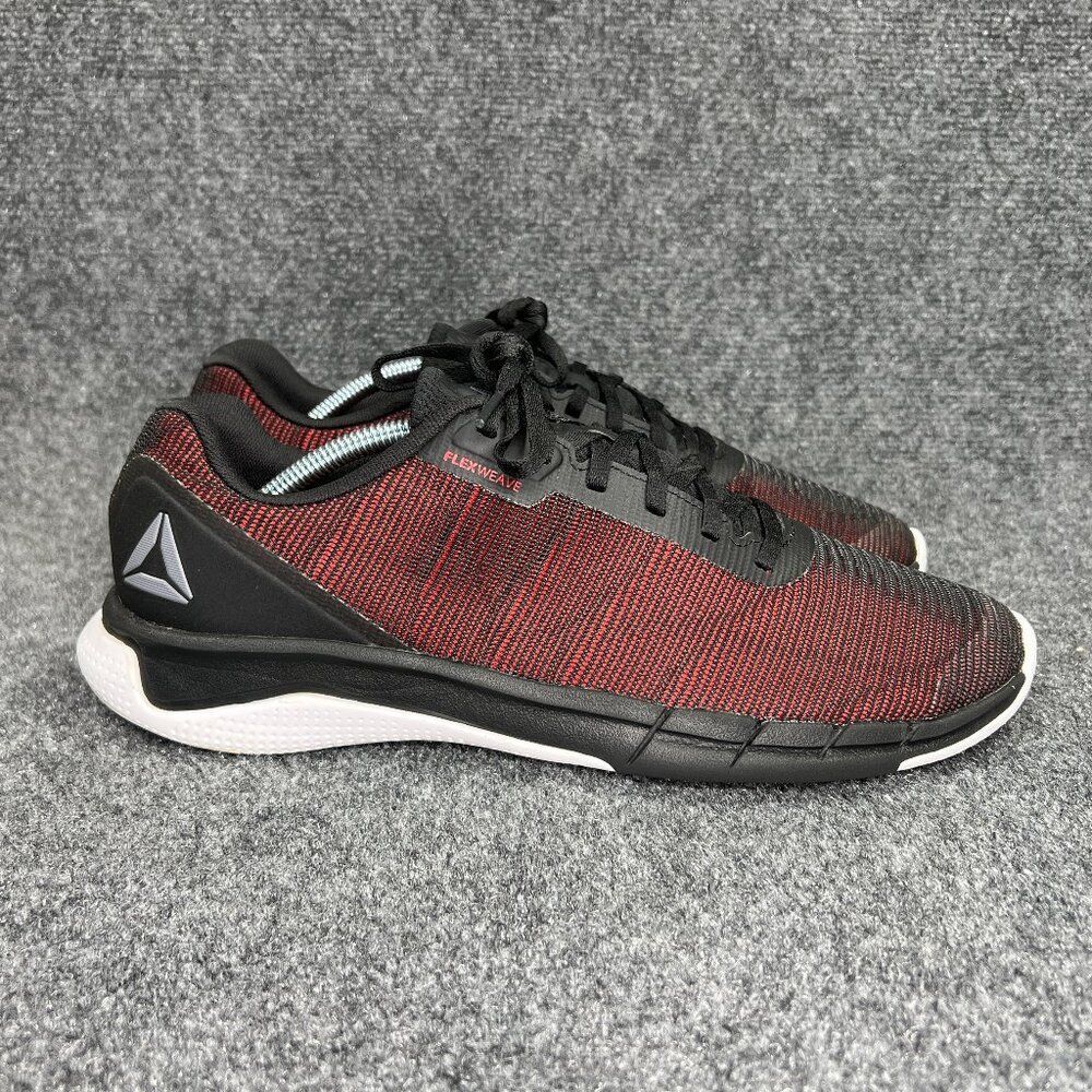 Reebok Fast Flexweave Running Shoes Men 11 Black Athletic Cross Training Sneaker